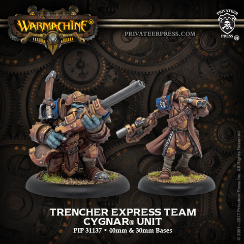 Trencher Express Team  Cygnar Unit (resin/metal)