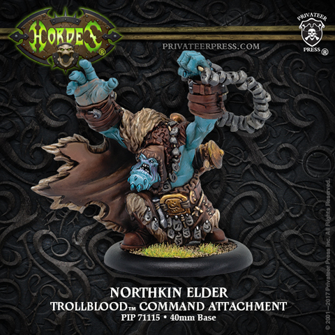 Northkin Elder  Trollblood  Command Attachment (resin)